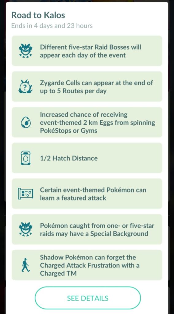Road To Kalos Event Bonuses