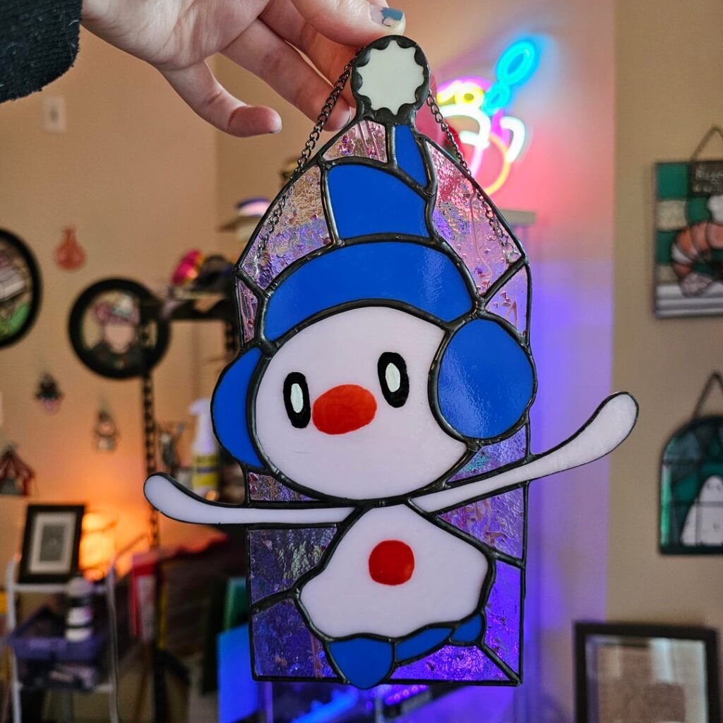 Mime Jr. Stained glass OC