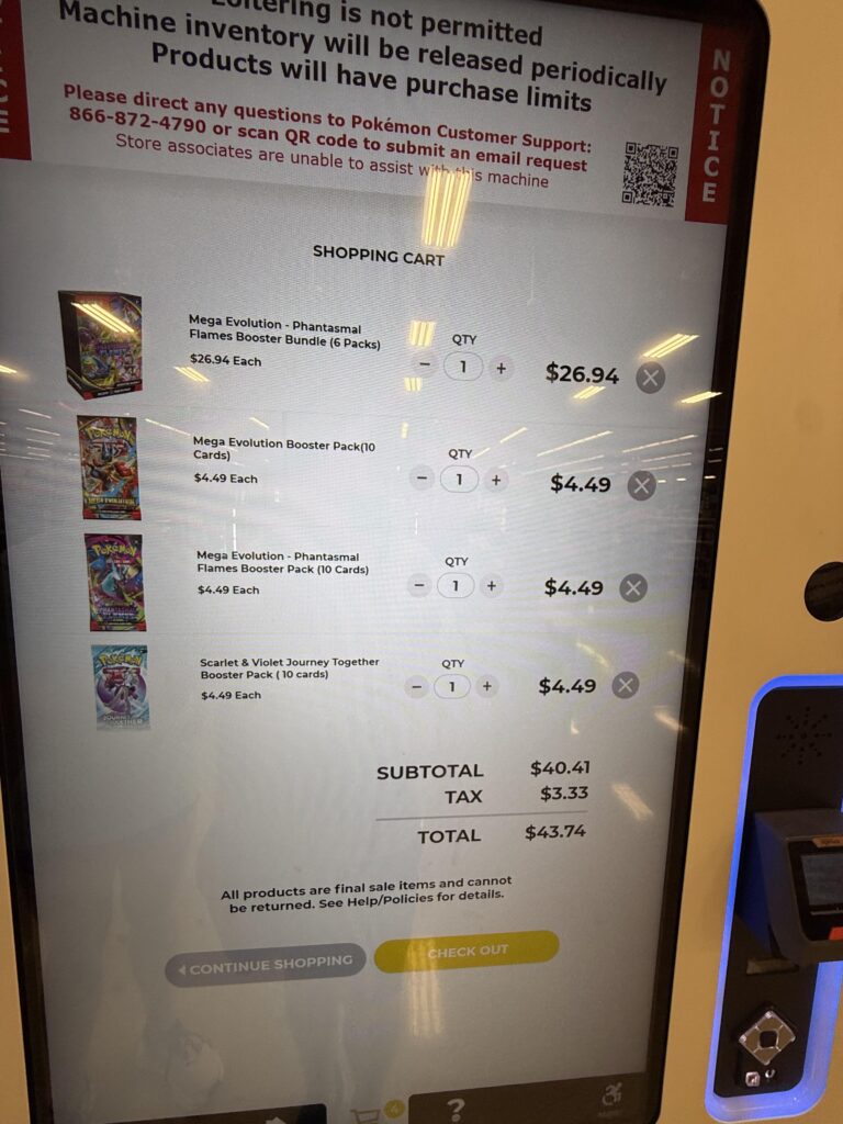 Love scooping from the vending machines!!