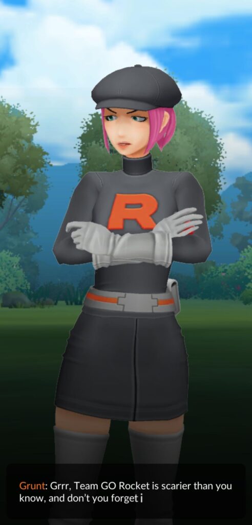 Finally, a rocket memory worthy of a battle. She had a Snorlax, a Gardevoir, and a Dragonie. They were all tanks and almost gave me a challenge.