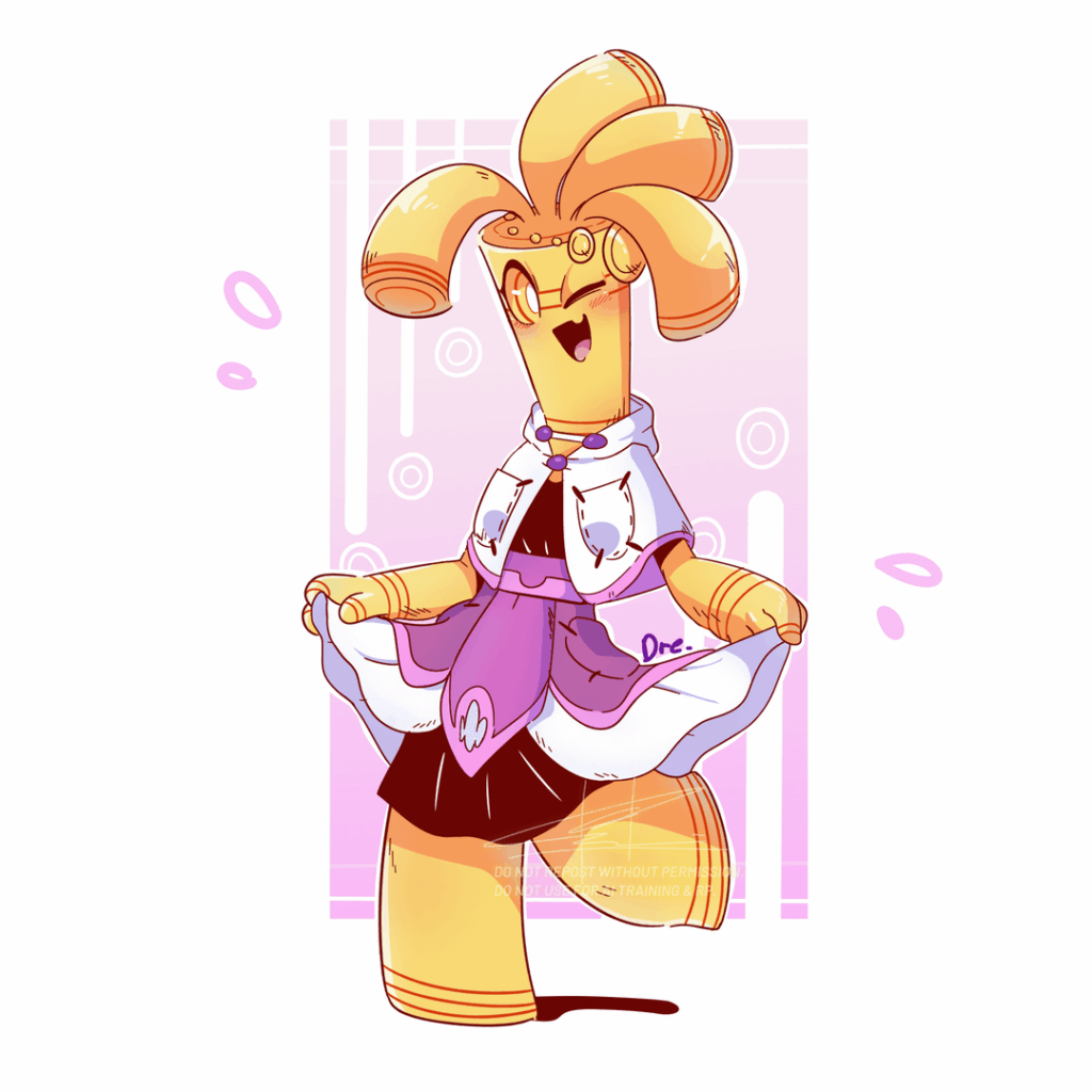 [OC] Gholdengo in a dress cus why not