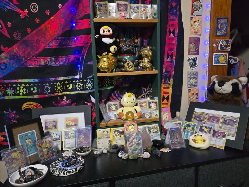 Wanted to show off my Meowth shrine!!!