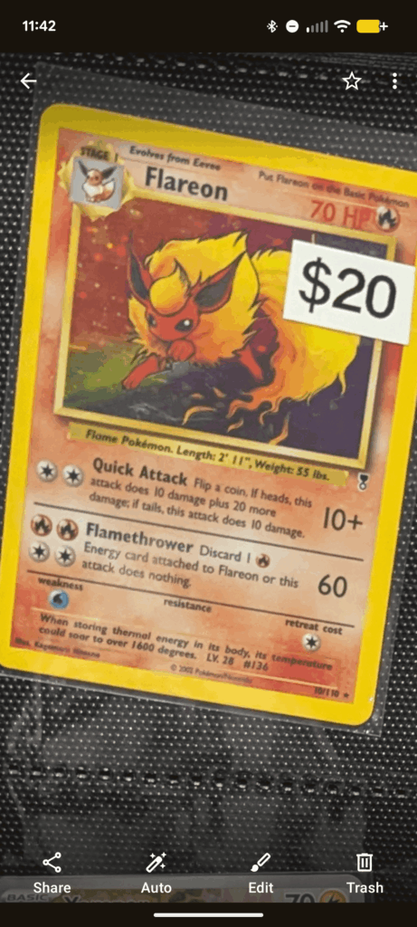 unknown Flareon card need help identifying