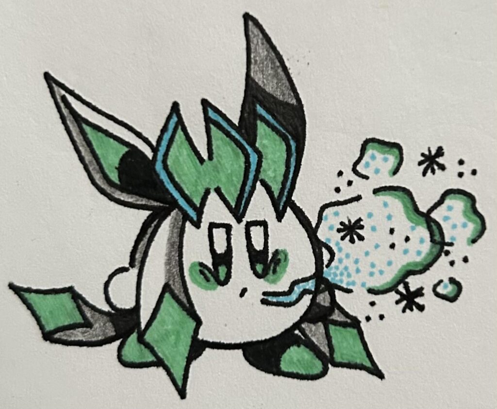 Glaceon Kirby!(my art)