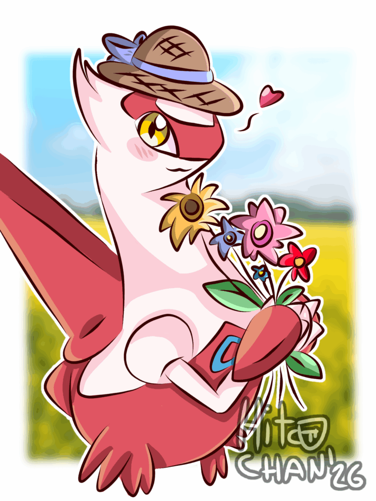 [OC] Latias with flowers~♥︎