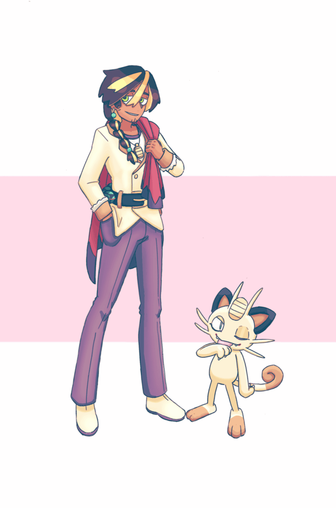 My Oc Klaus and his... Meowth?