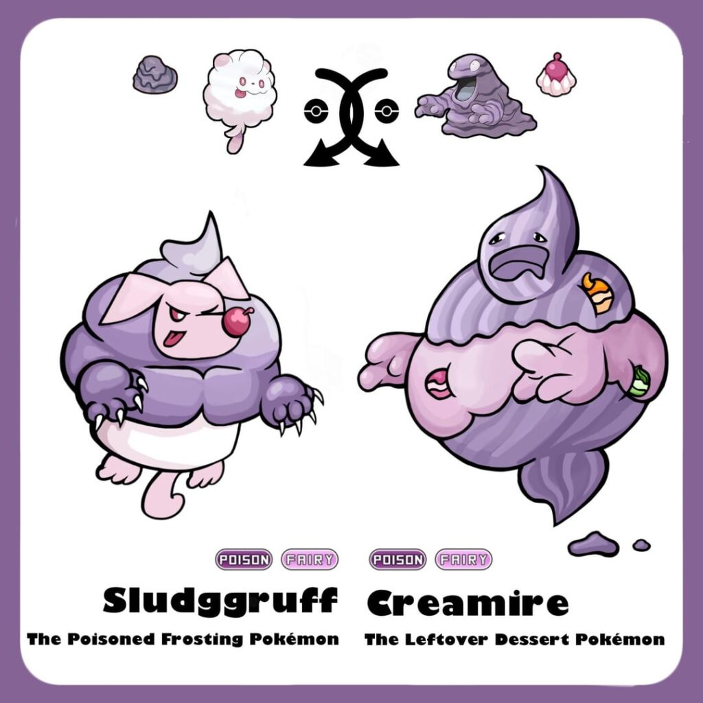 Swirlix x Grimer trade evolution