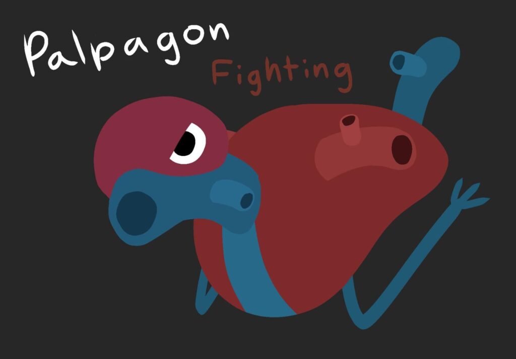 Palpagon, the Heart Pokémon