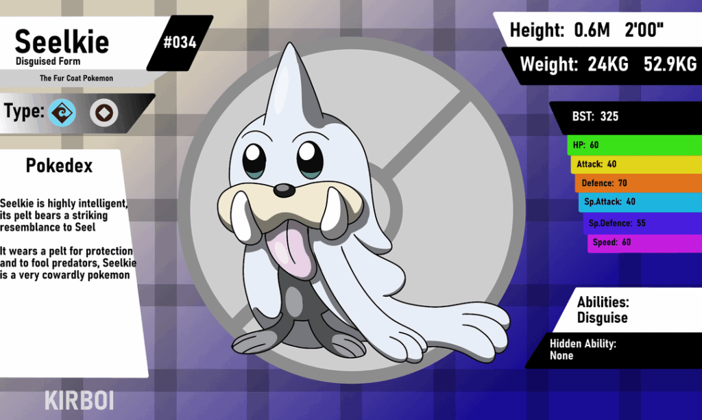 Selkie Pokémon from my Irish region