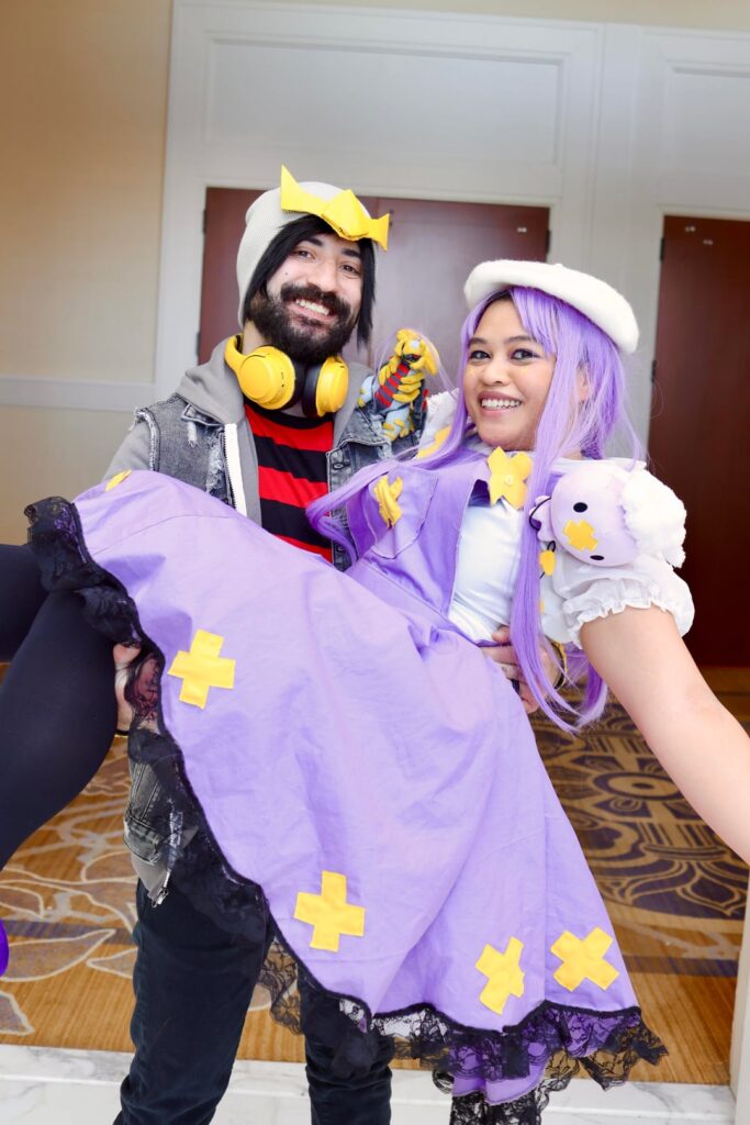 My wife and I cosplaying as Drifloon and Giratina