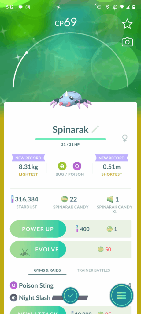 Shiny Blue & Pink Spinark