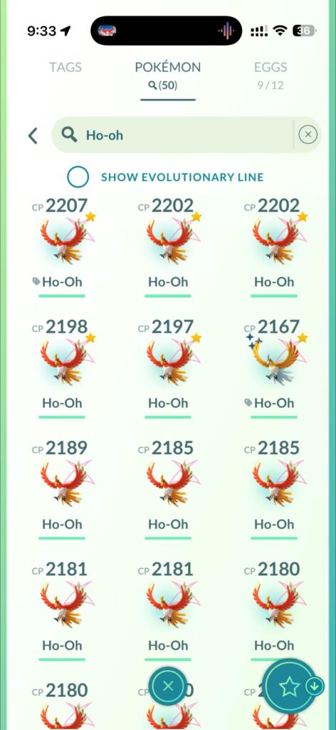 Finished ~60 Ho-Oh raids and only got 1 shiny 😭