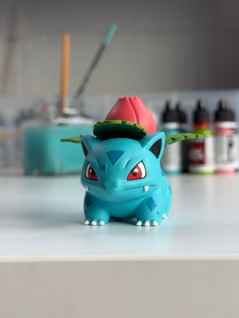 Ivysaur printed and hand-painted