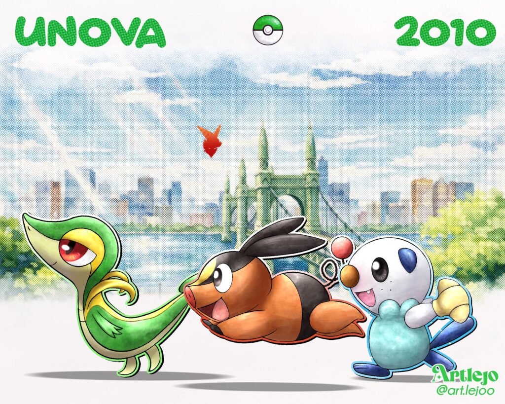 Day 5/9 - Unova 🌱 🔥 💧 (OC)