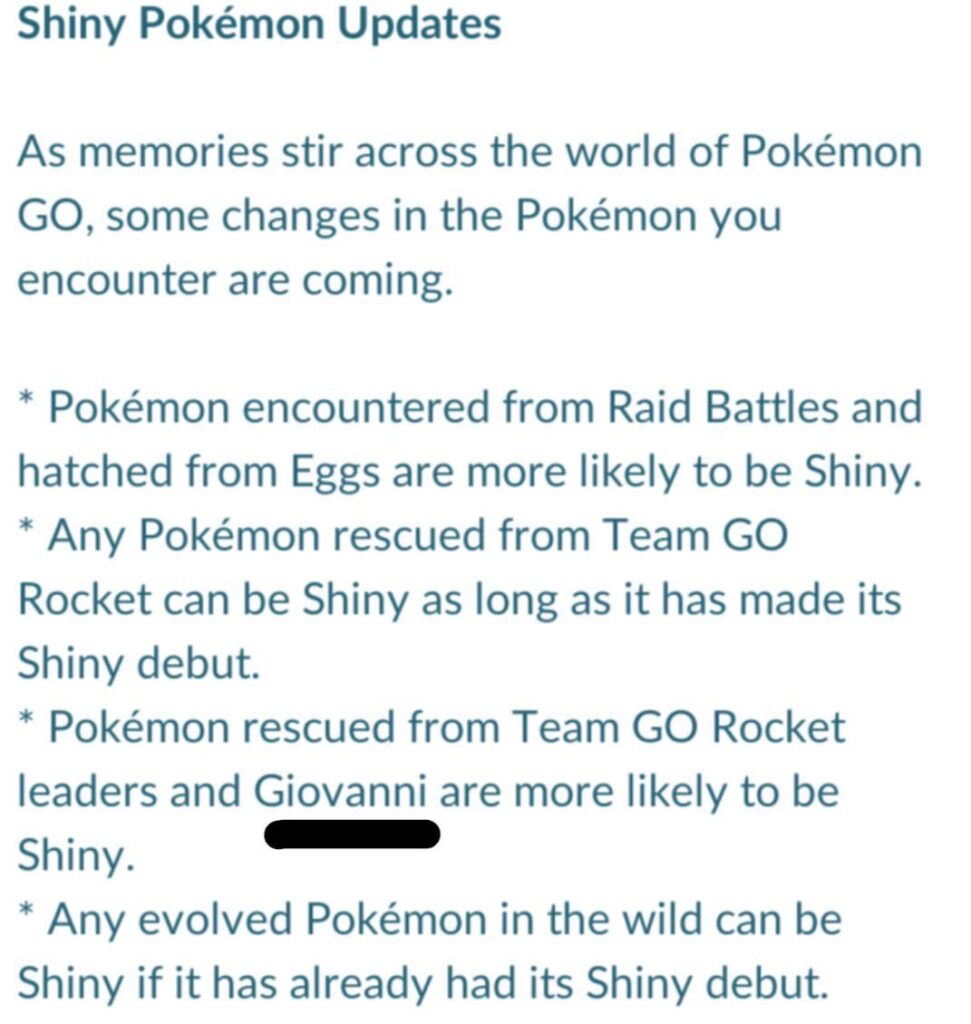 giovanni? shiny?