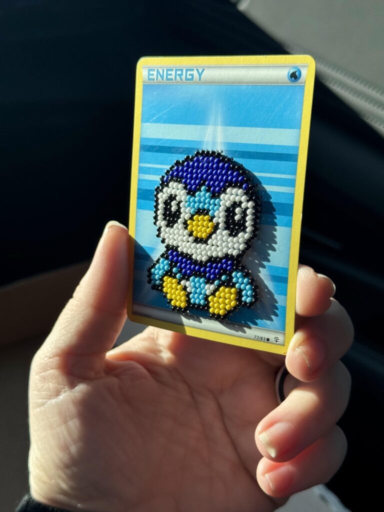 Beaded Pokemon Energy Card