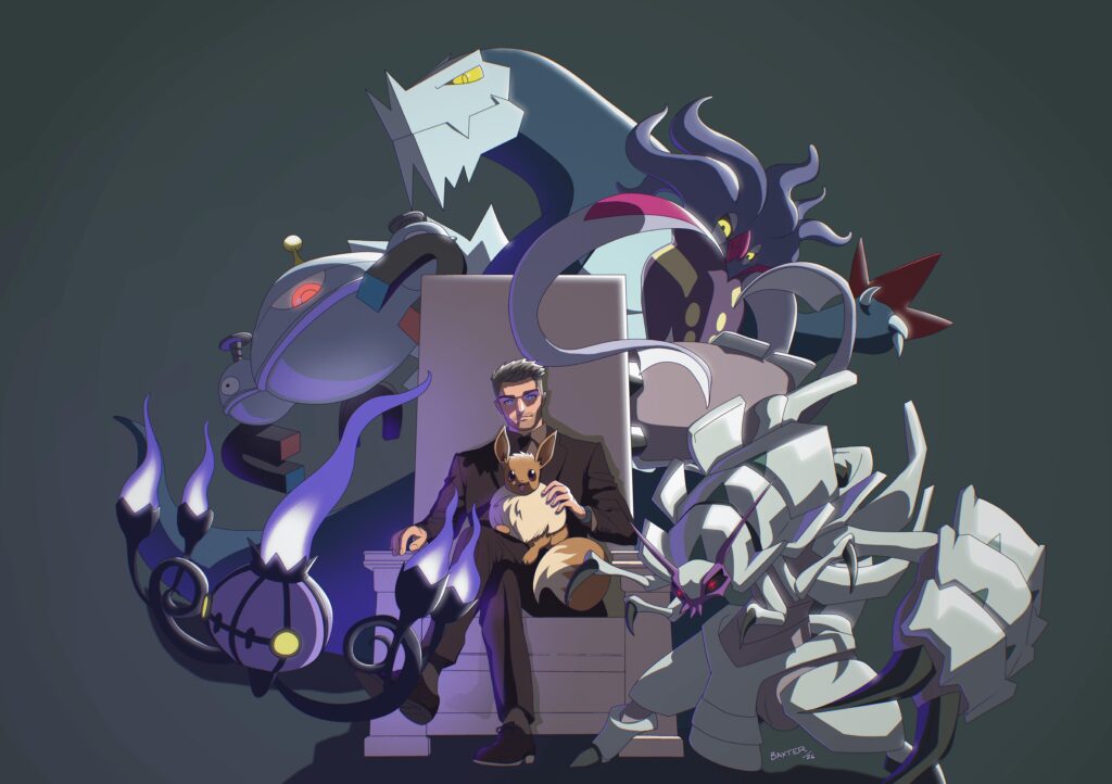 [OC] I drew myself in my Pokemon villain arc.