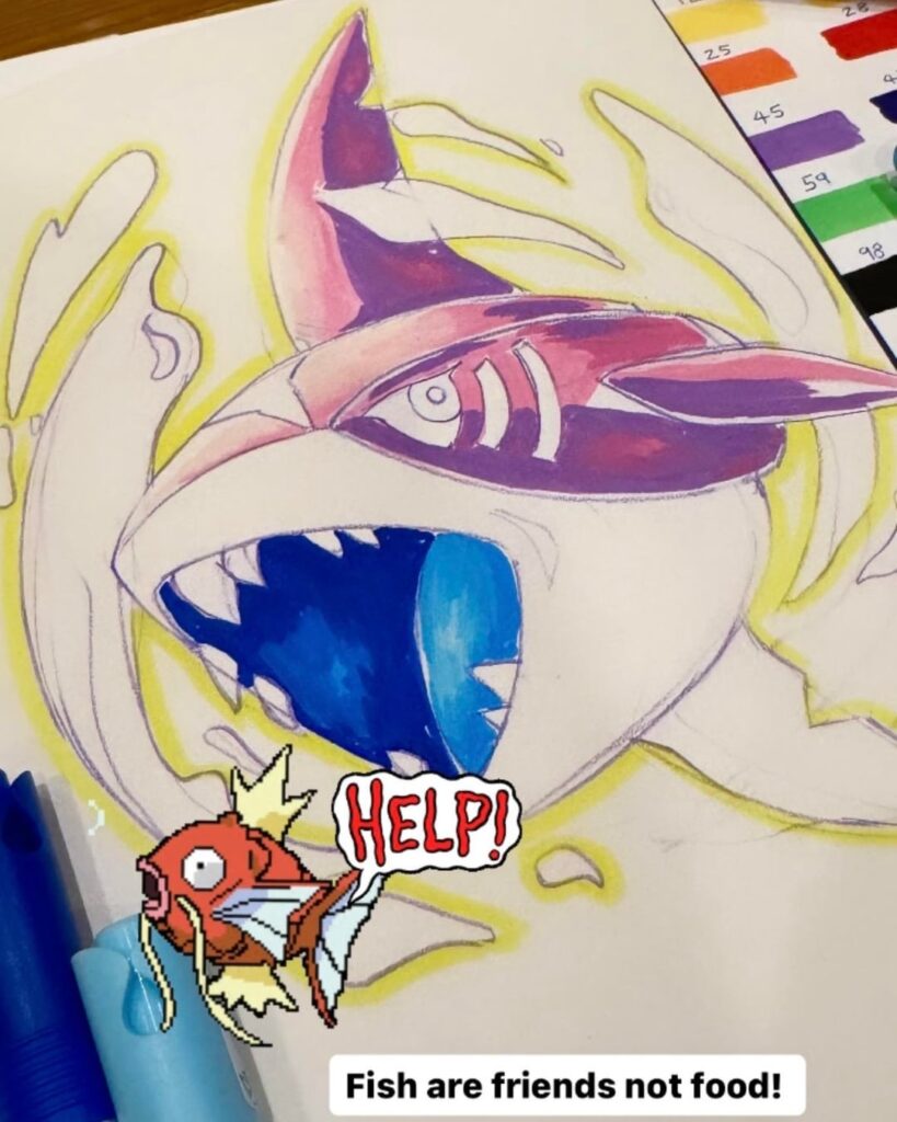 Sharkpedo Drawing 🦈 [OC]