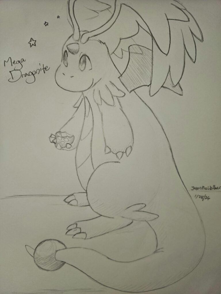 (OC) Mega Dragonite Sketch