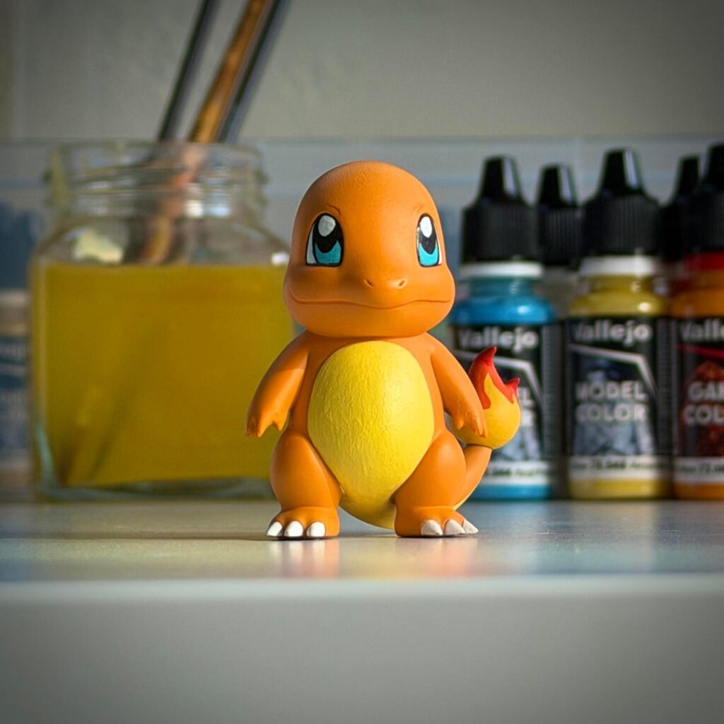 Charmander printed and hand-painted [OC]