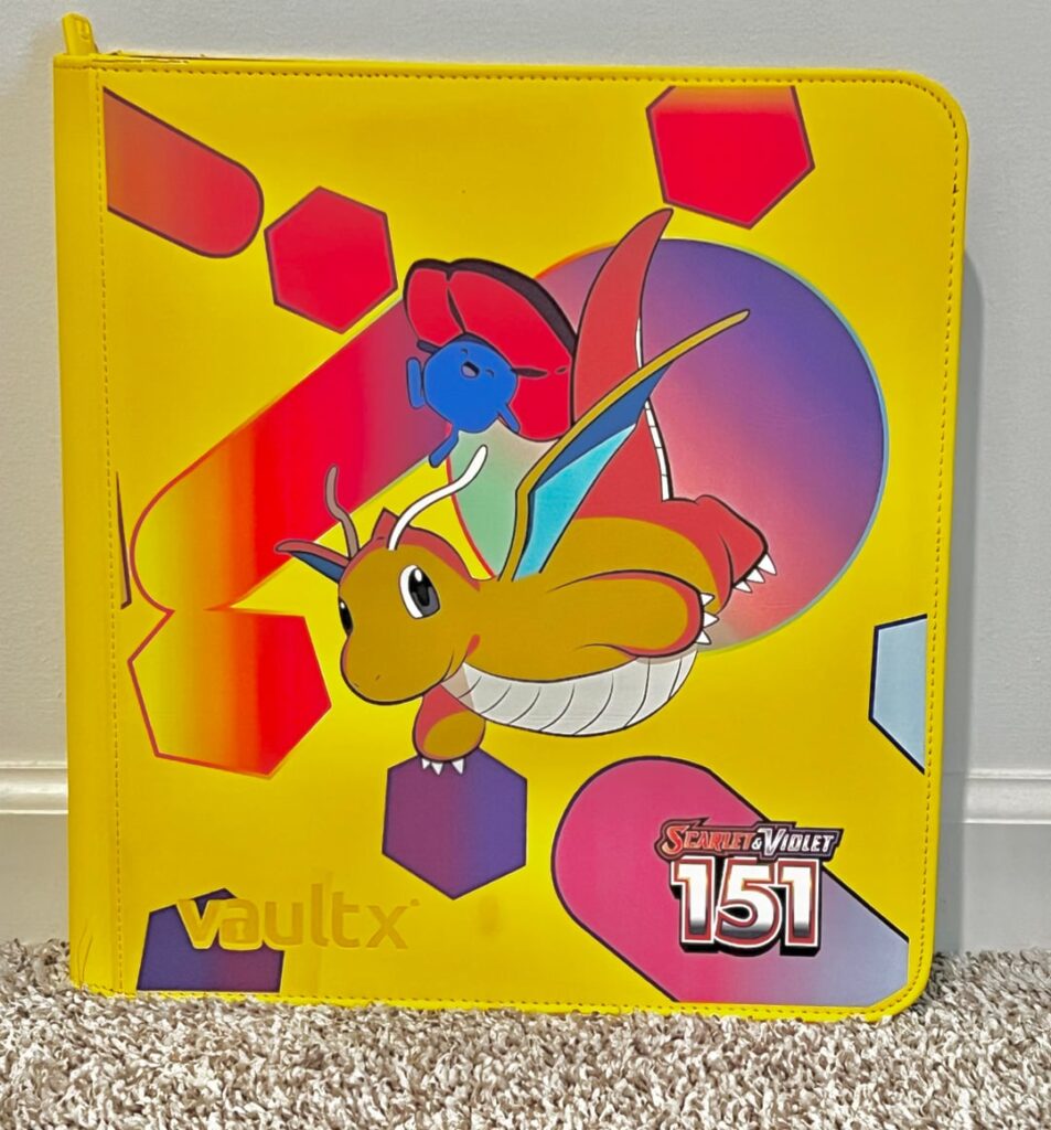 Custom Pokemon card binder made with Direct to Film print