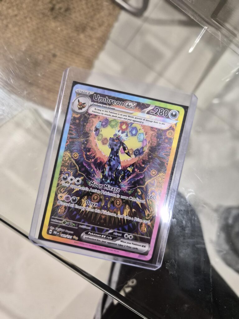 Pulled Umbreon chase card