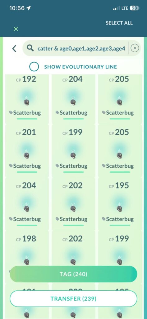 It took 240 scatterbugs in 5 days, but managed 1 shiny.