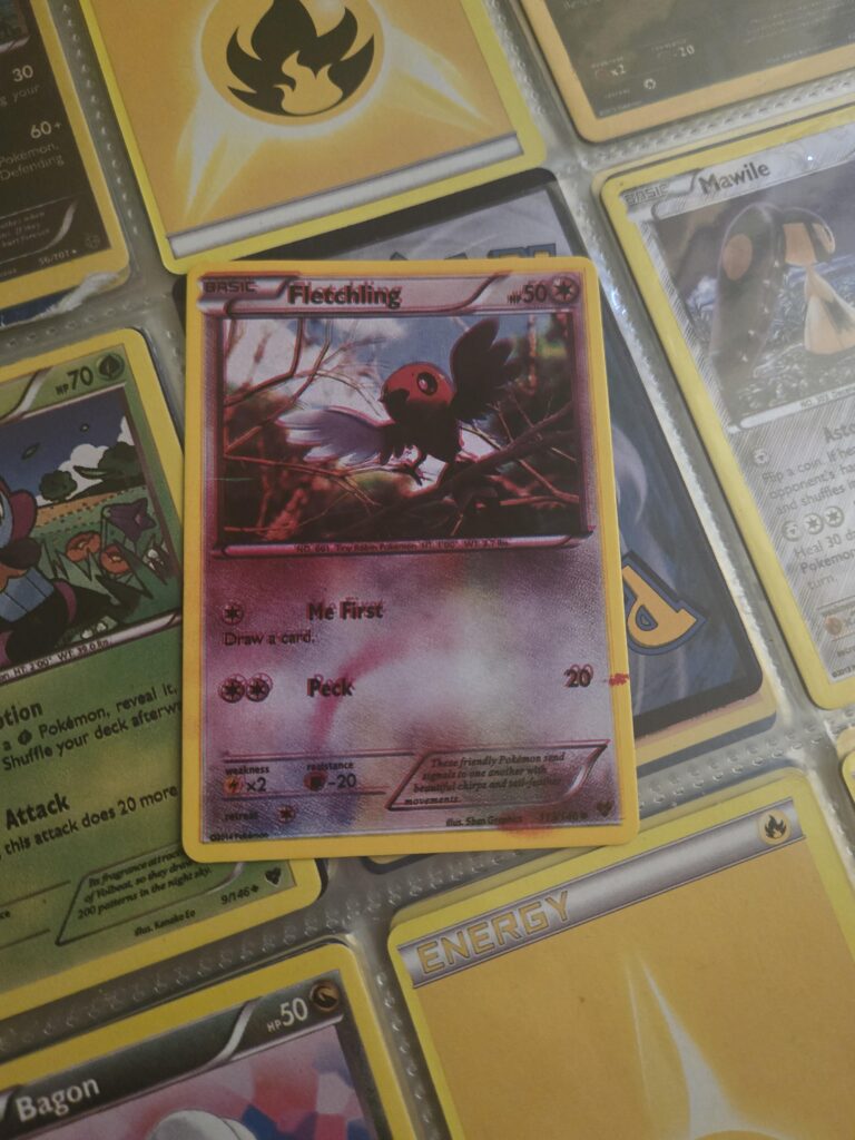 Going through old cards of my twin, putting perfect sleeves on some. What is this?
