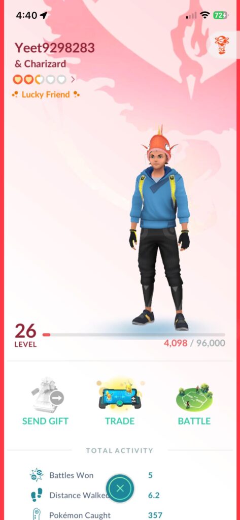 How are me and this trainer lucky friends? (No trinket)