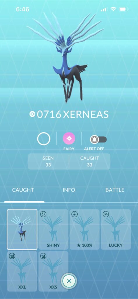 How many Xerneas do I need for Shiny?