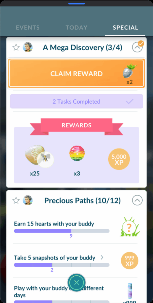 A mega discovery special research auto completed itself.