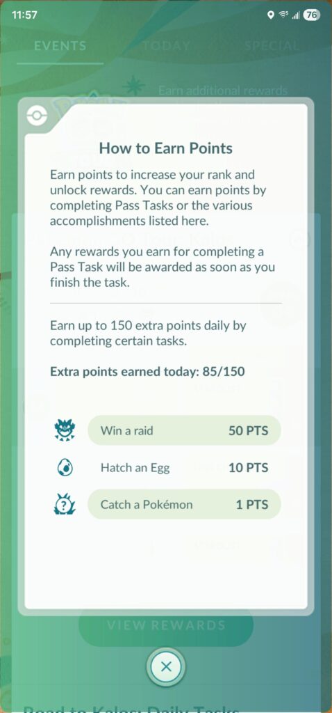 Primal Raids not counting for Go Tour Kalos Rank Points