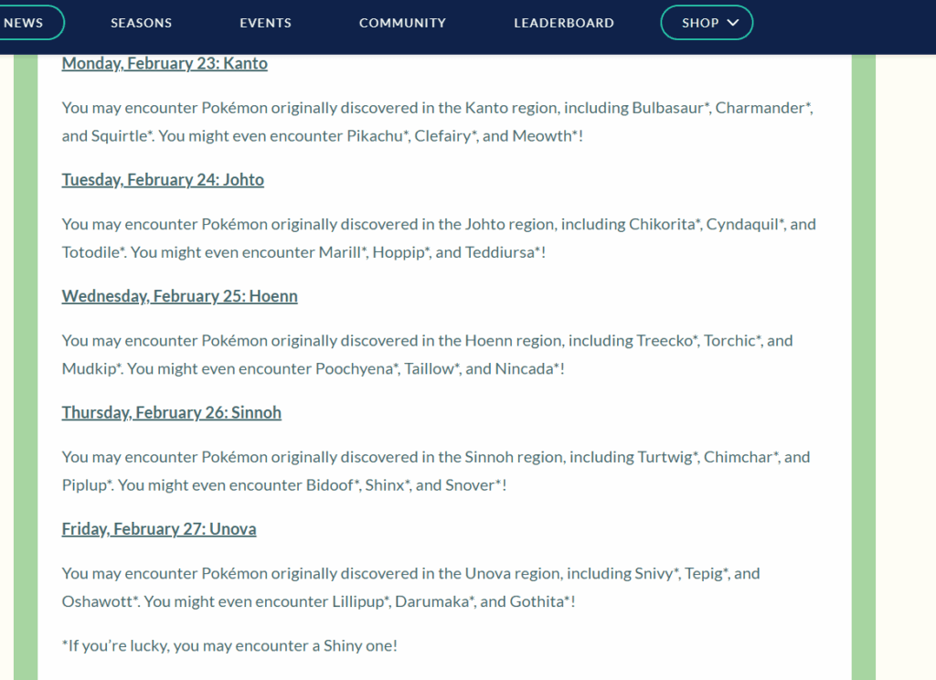 Shiny odds increased for Road to Kalos?