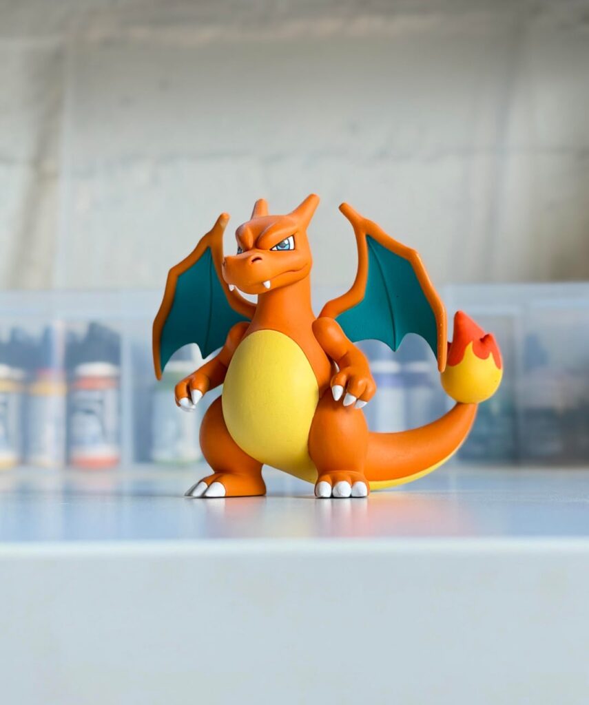 Charizard printed and hand-painted