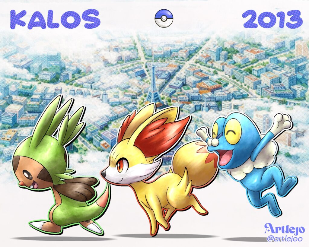 Day 6/0 - Kalos 🌱 🔥 💧 (OC)