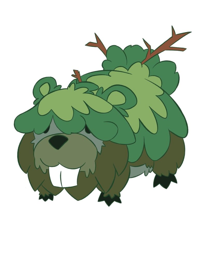 Made Grass/Water Bidoof and Bibarel regional forms
