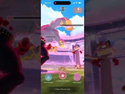 Gigantamax Meowth Duo Battle (Night Slash/Foul Play), 3 gloves helpers, Cloudy weather + Max Mushroom + Dynamax Cannon Adventure Effect