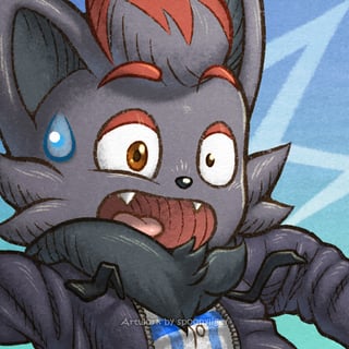 Zorua OC PMD Shocked and Startled pfps for ZetaXO (OC)