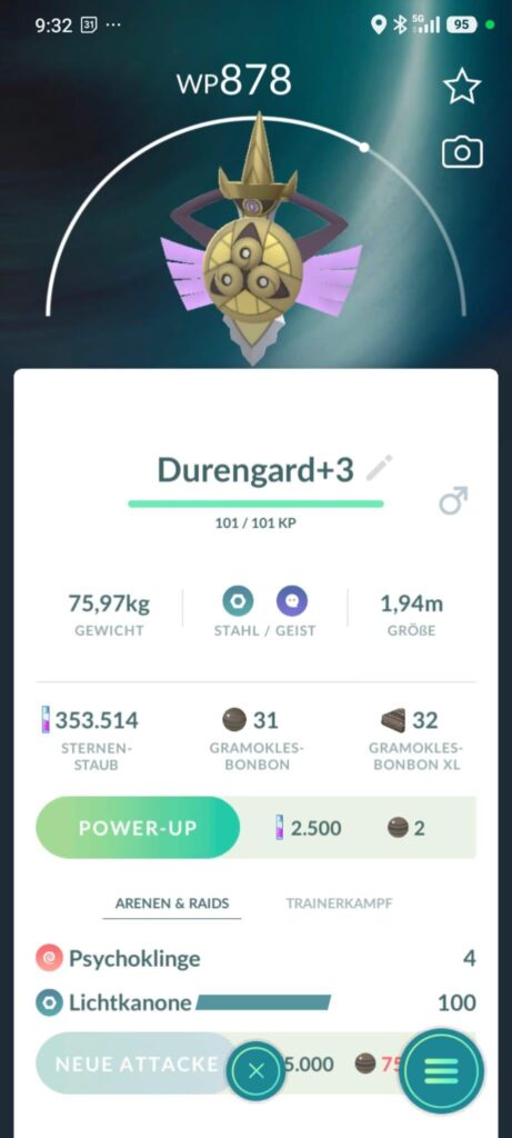 Evolving duoblsde to aegislash lowered cp?