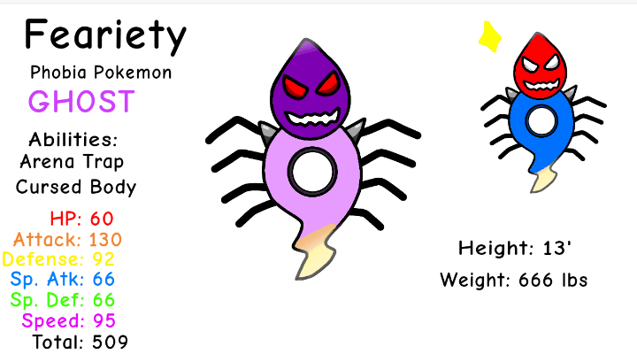 Behold, Feariety! The Phobia Pokémon