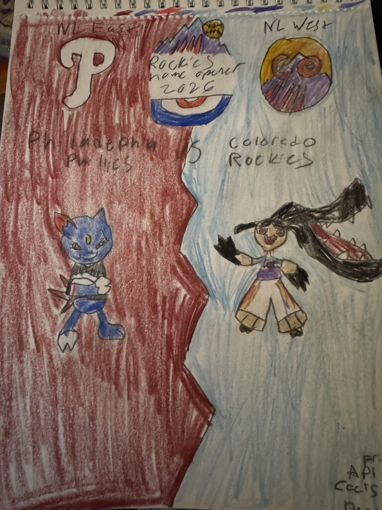 Made art for the Rockies home opener