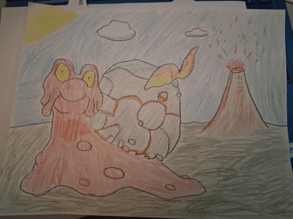 I drew magcargo and Fletchinder