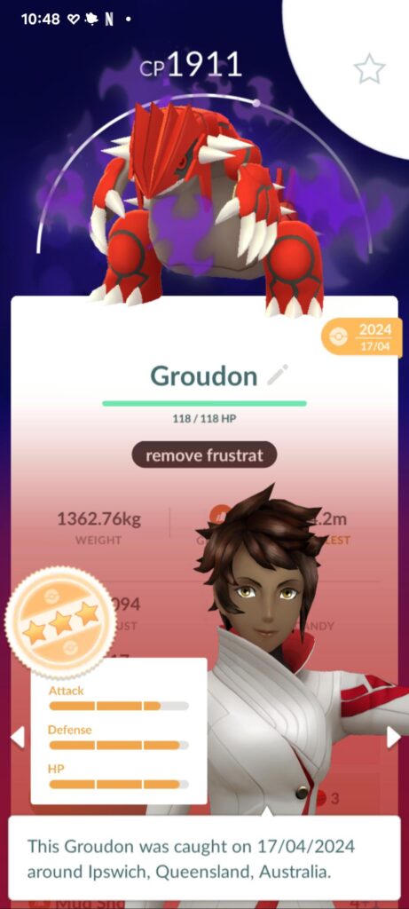 Purify Groudon or no?