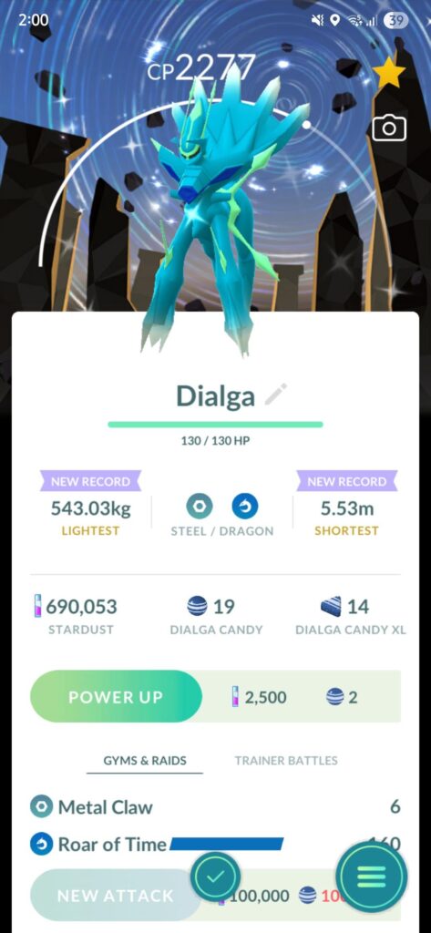 Got my first shiny legendary with background/special move