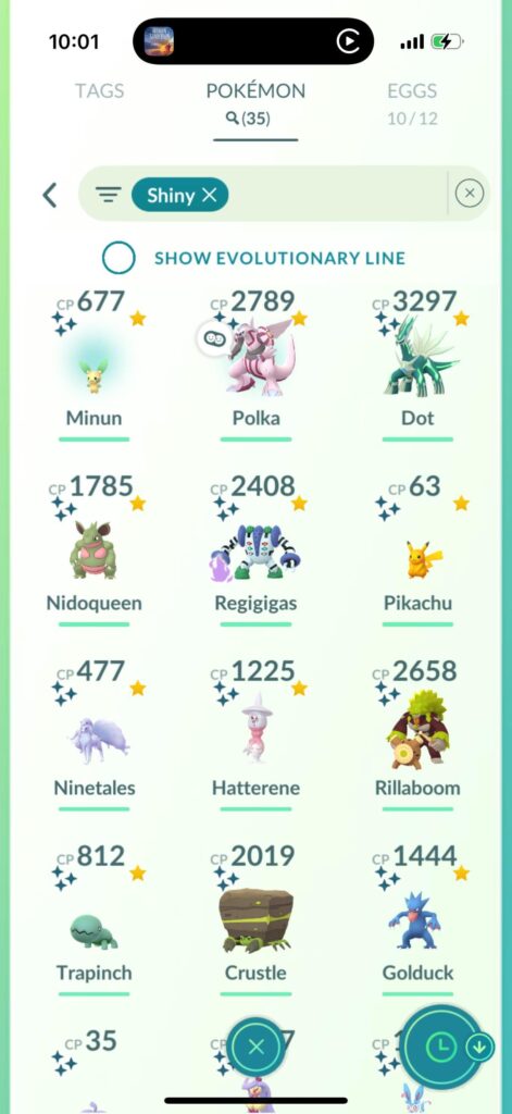 Shiny hunting for the win