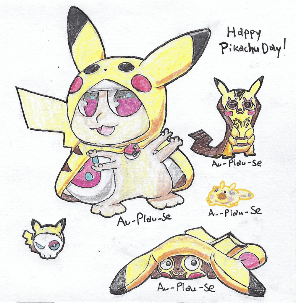 Happy Pikachu Day from Snugooi, Lancake, Landream and Bobug [By: Au-Plau-Se (Me)]