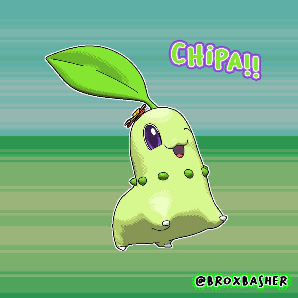 My Partner Pokemon, Chipa the Chikorita!! [OC]