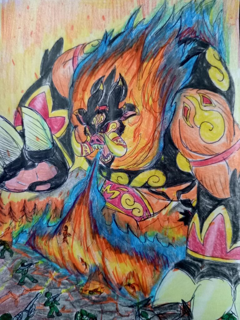 (Art by me) Drawing Pokemon as Kaijus part 2