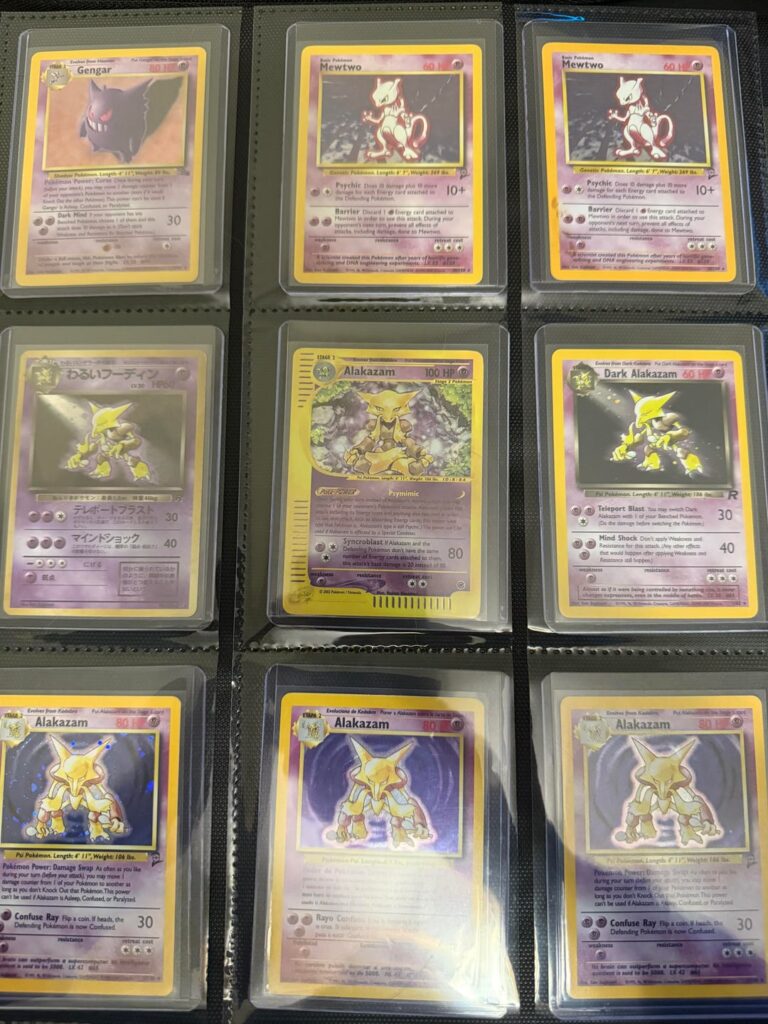 Childhood cards found and sleeved (rip to most of them)