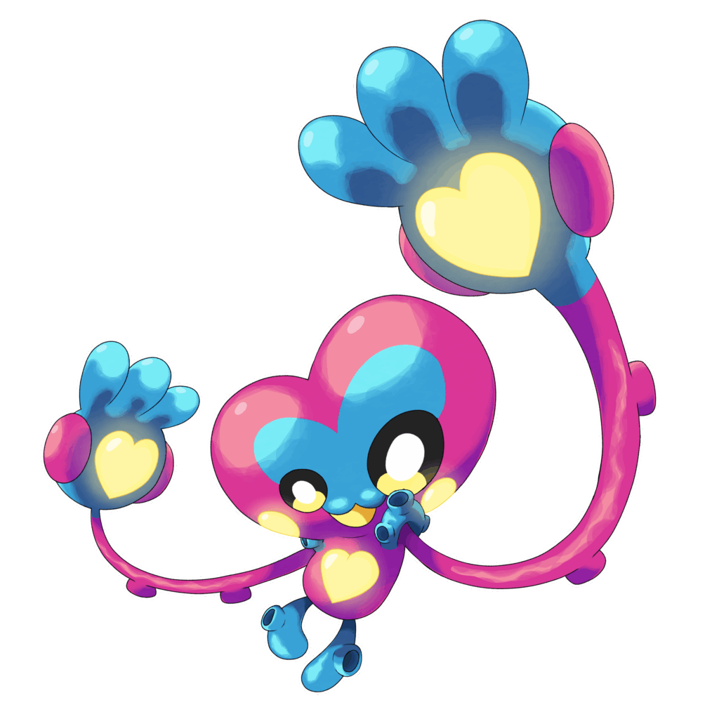 New render of one of my favorite fakemon ive made, Ribbeat! Electric/fairy!